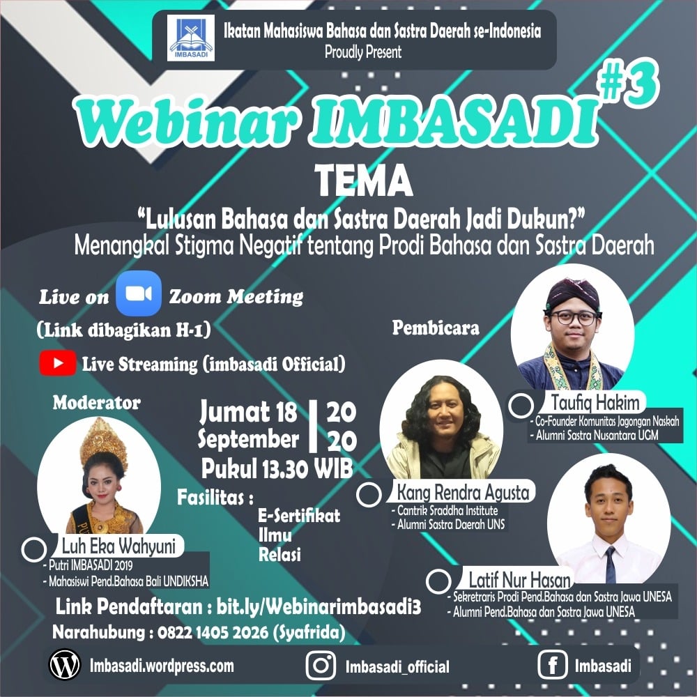 WEBINAR IMBASADI #3 2020 WEBINAR IMBASADI #3 2020