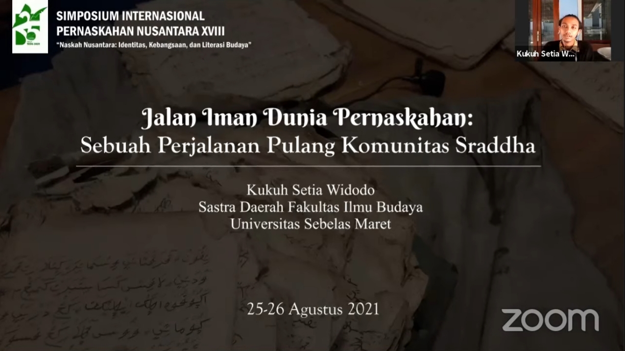 Simposium Internasional Pernaskahan Nusantara XVIII Simposium Internasional Pernaskahan Nusantara XVIII