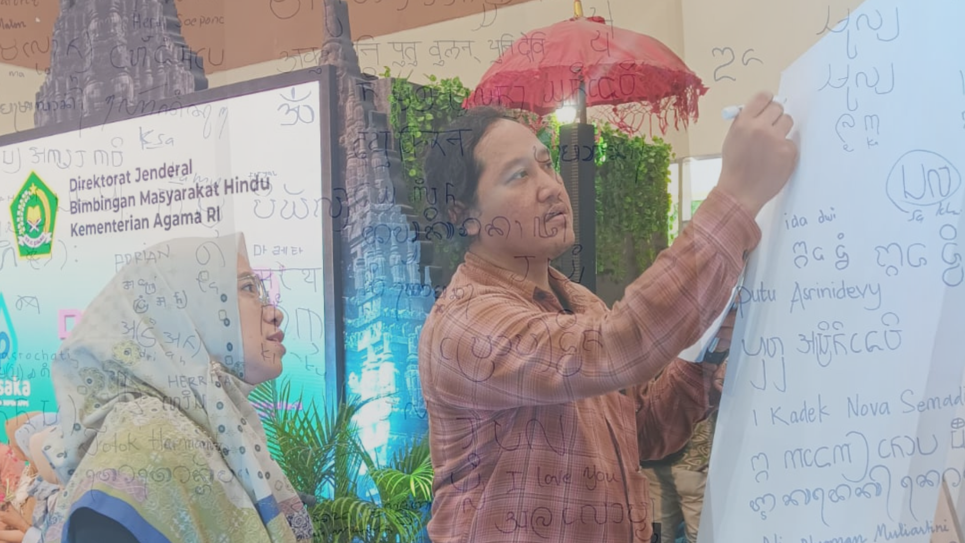 Workshop Aksara Kawi di Hari Amal Bakti